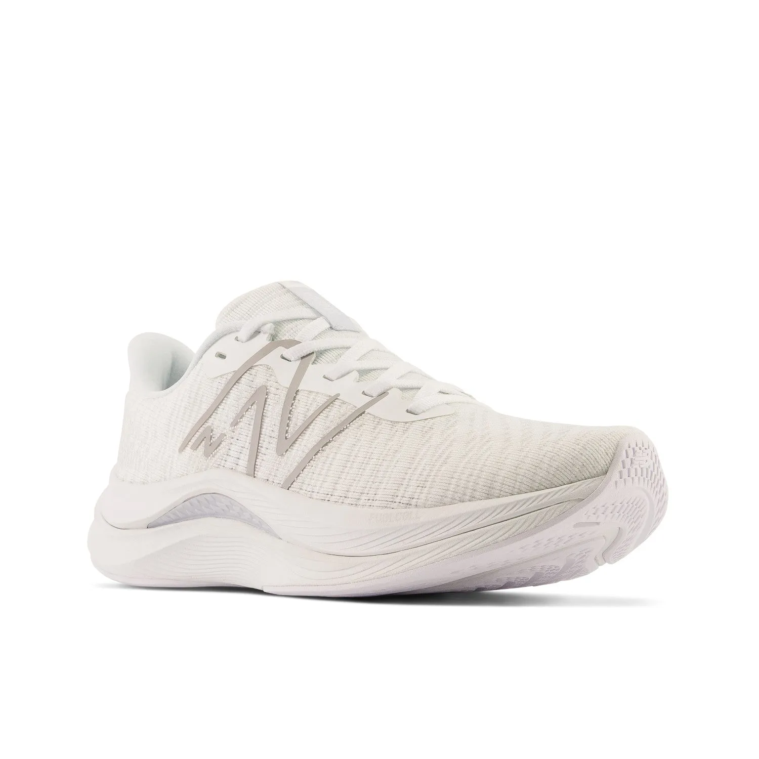 Women's New Balance FuelCell Propel v4 Color: White with Quartz Grey