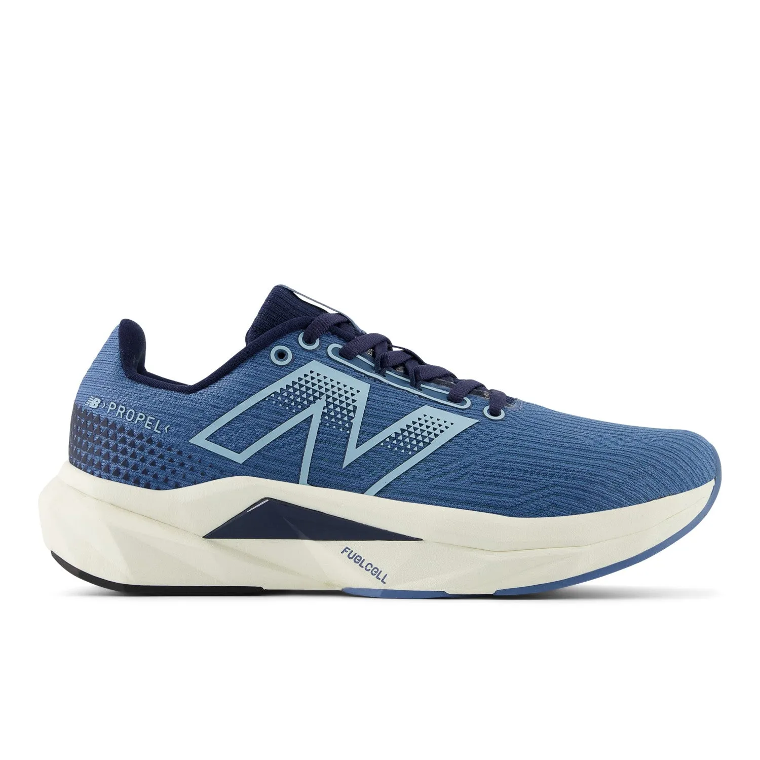 Women's New Balance FuelCell Propel v5 Color: Heron Blue/Navy