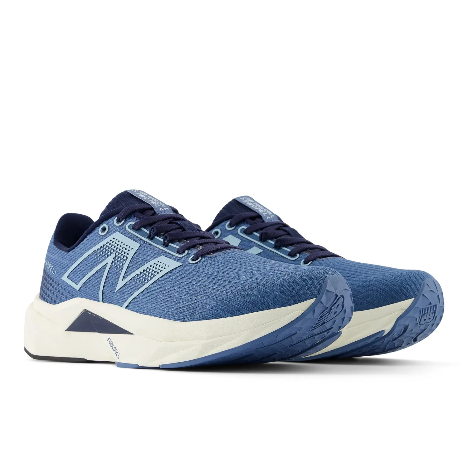 Women's New Balance FuelCell Propel v5 Color: Heron Blue/Navy