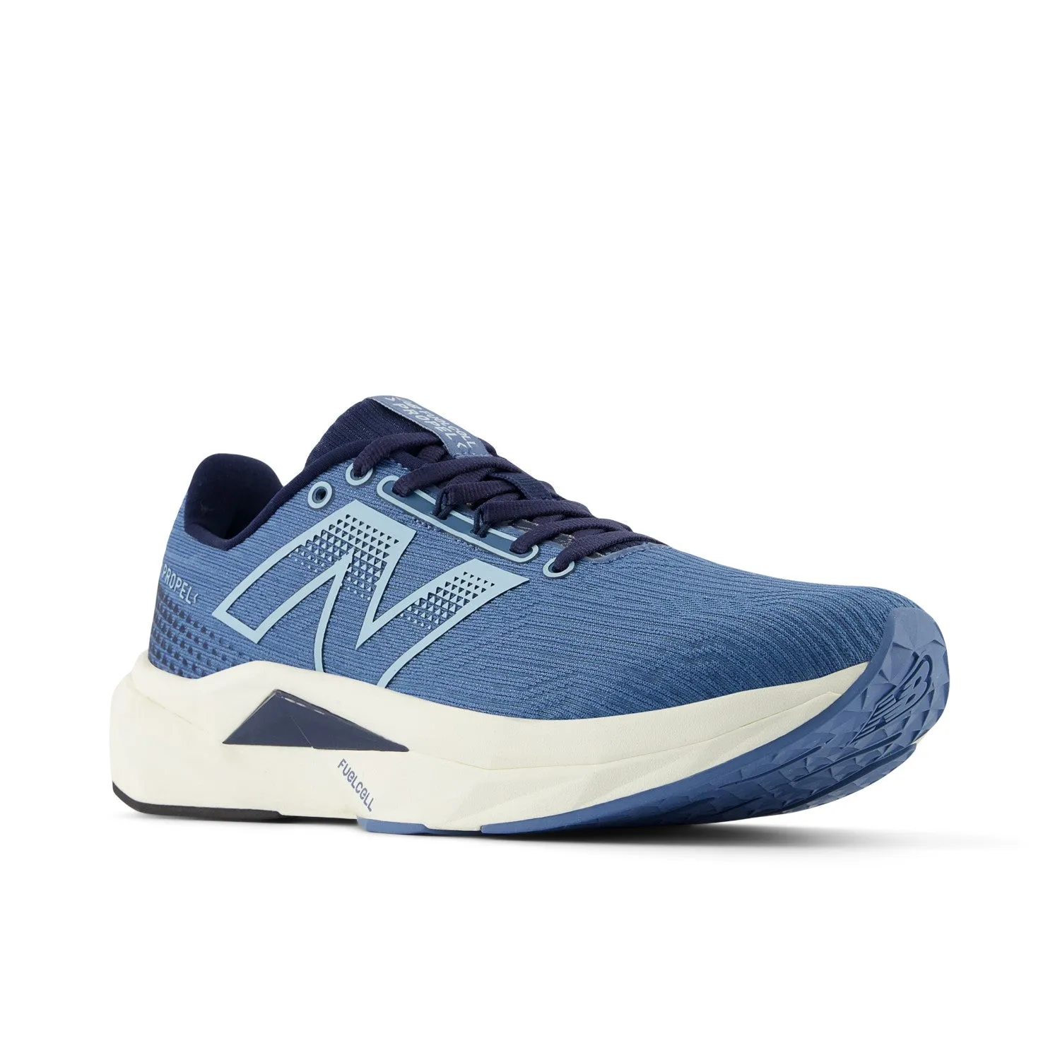 Women's New Balance FuelCell Propel v5 Color: Heron Blue/Navy