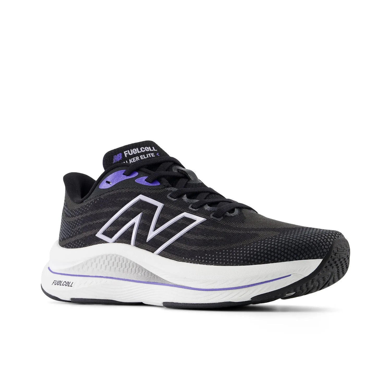 Women's New Balance FuelCell Walker Elite Color: Black Electric Indigo with Grey Violet