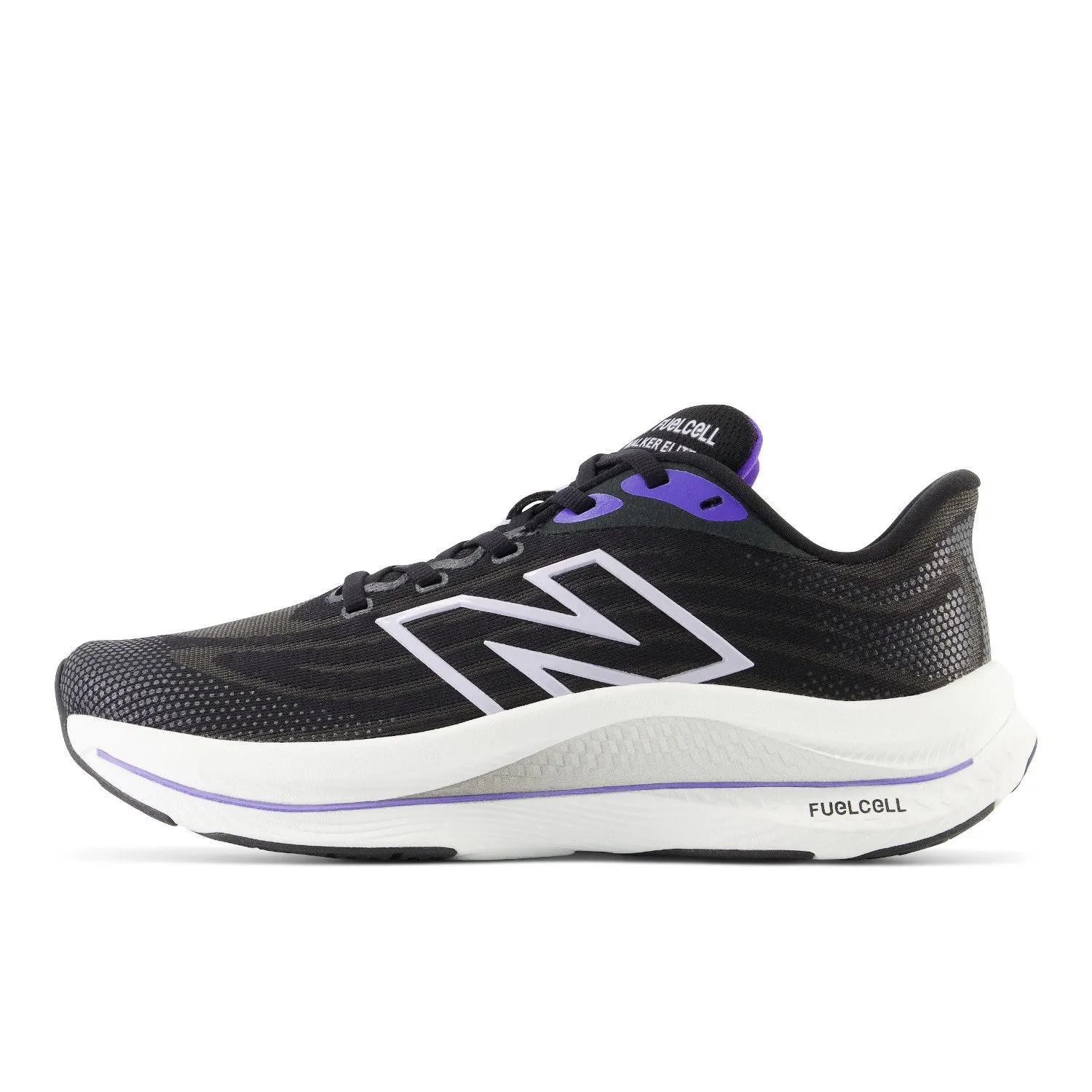 Women's New Balance FuelCell Walker Elite Color: Black Electric Indigo with Grey Violet