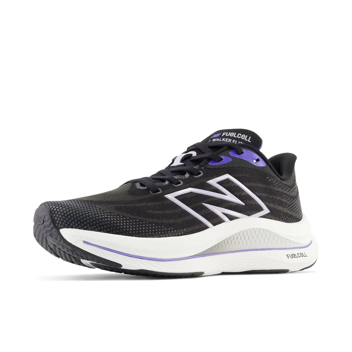 Women's New Balance FuelCell Walker Elite Color: Black Electric Indigo with Grey Violet