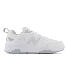 Women's New Balance WX857V3 Color: White with Cyclone