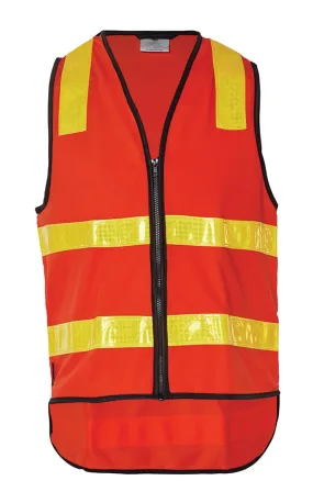 Workhorse MVE025 High Visibility Safety Vest Vic Roads Complaint - Polyester Tricot - Speci - Red - Small